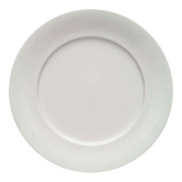 A Schonwald Delight white porcelain plate with a circular edge.