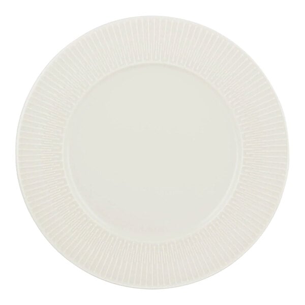 A Schonwald white porcelain plate with a pattern on it.