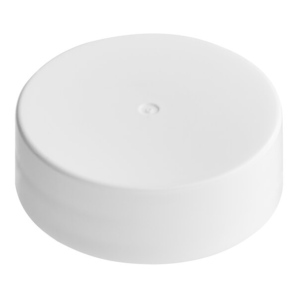 A 33/400 white plastic lid with a foam liner on a white surface.