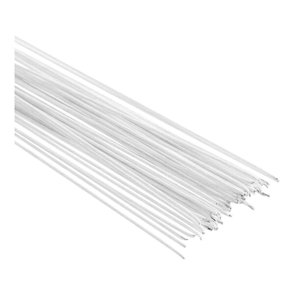 A bunch of thin white Ateco floral wires.