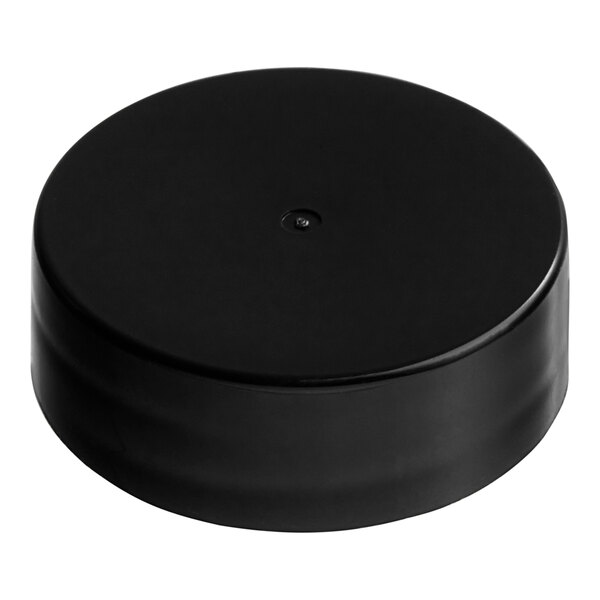 A 33/400 black plastic lid with a foam liner.