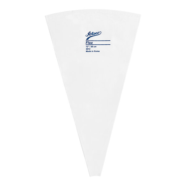 A white plastic bag with blue text reading "Ateco 14-Piece Decorating Kit"