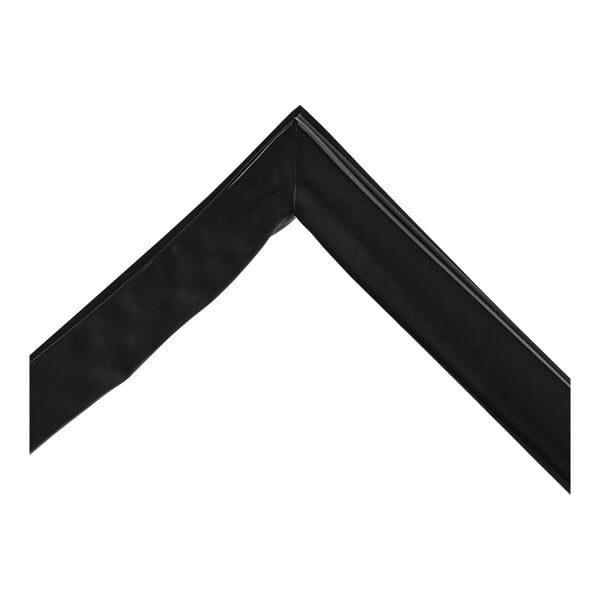 The black corner of an Avantco door gasket.