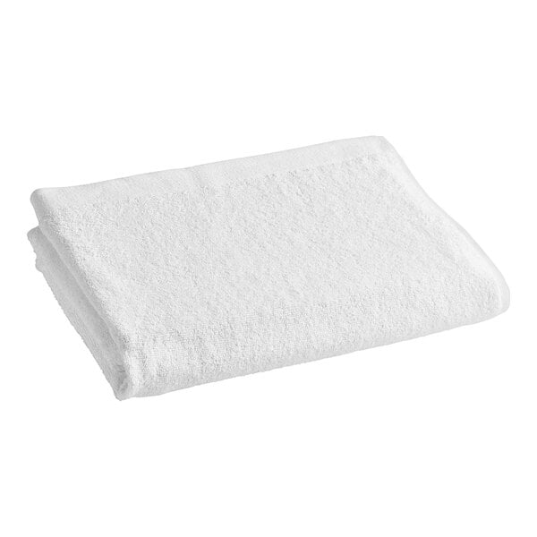 An Oxford white pool towel.