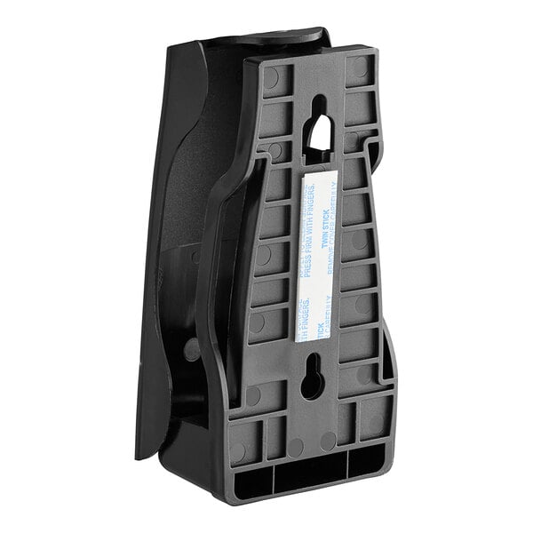 A black passive air freshener cabinet made of plastic.