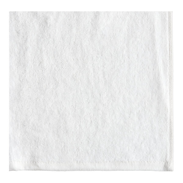 An Oxford white sports towel with a white edge.