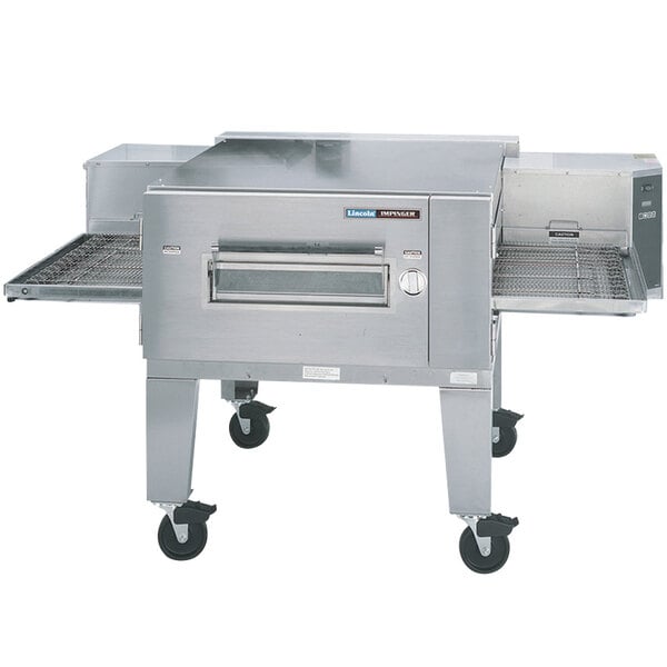 A stainless steel Lincoln Impinger conveyor oven.