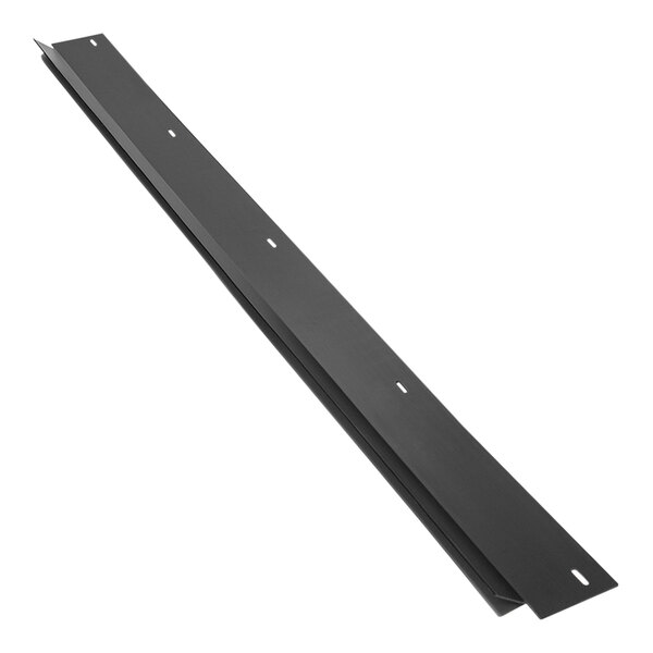 A black metal Portacool media flap with holes.