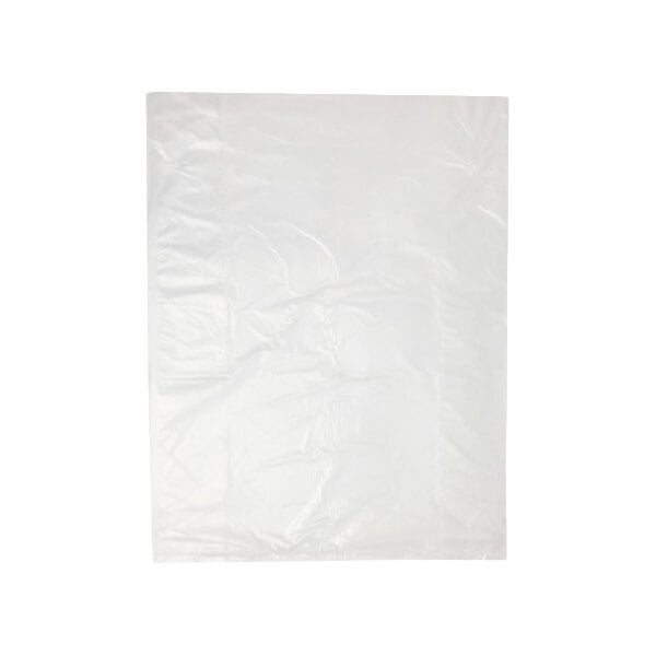A clear, medium-sized scented sanitary napkin receptacle bag.