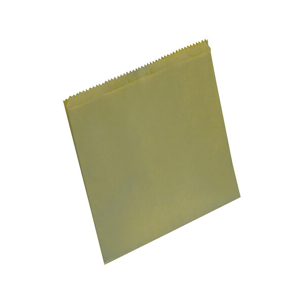 A small yellow bag with a green border.