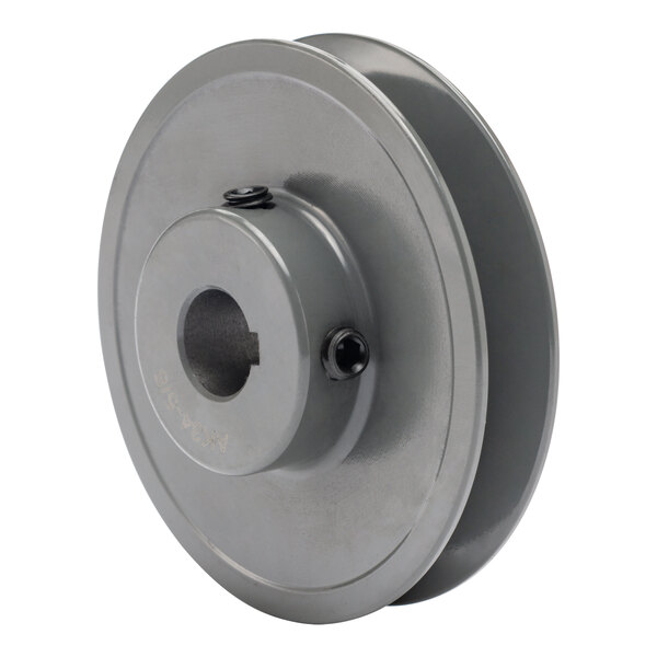 A Portacool motor pulley with a hole in the center.