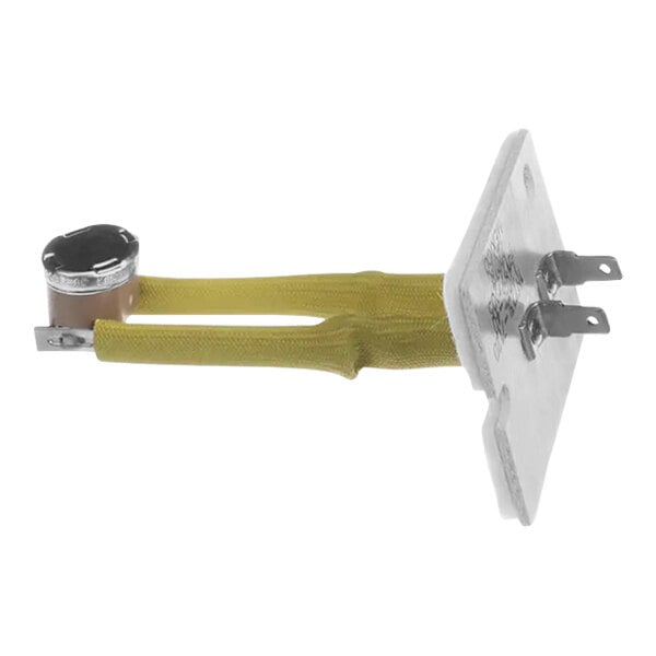 A Carrier white and yellow L205F-40 limit switch with yellow and white wires.