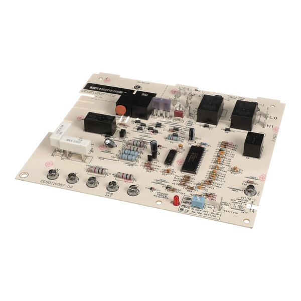 A white Carrier electronic circuit board.