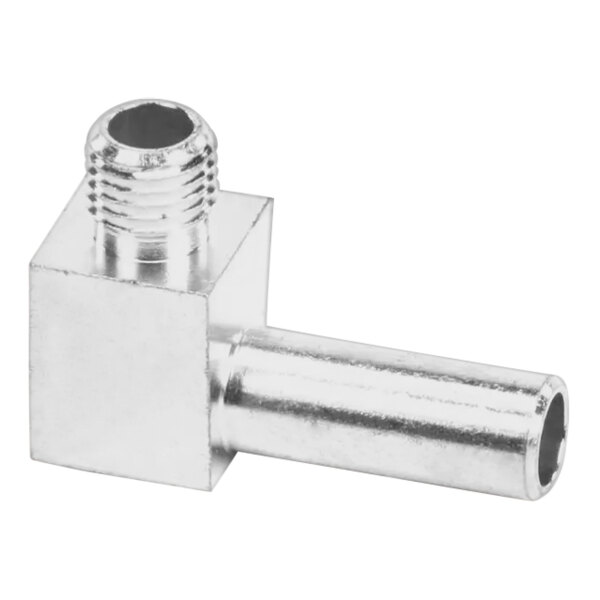 A Bunn stainless steel threaded pipe fitting.
