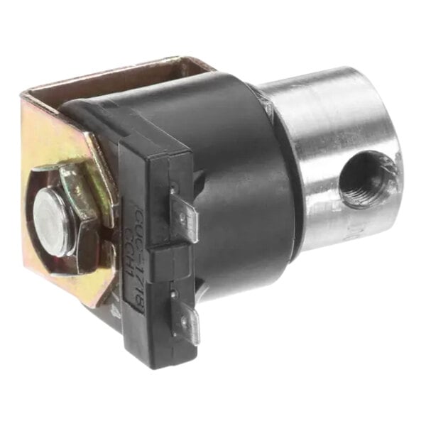 A close up of a Bunn solenoid valve.