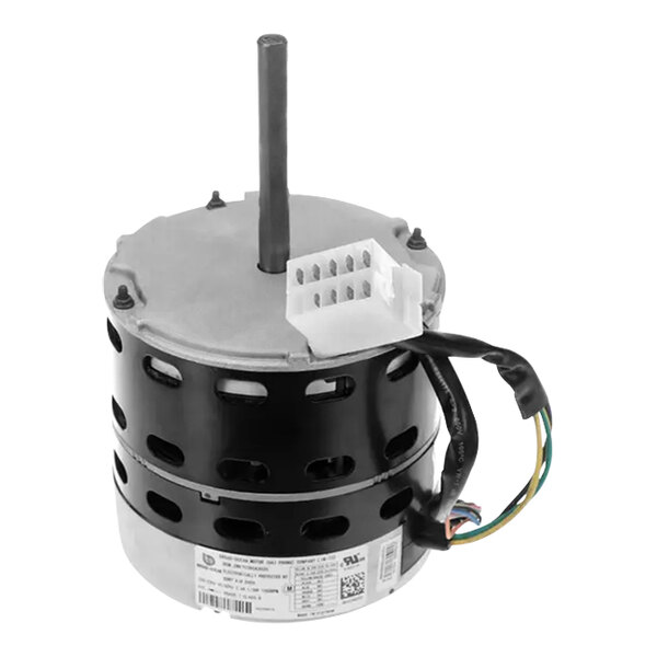 A Carrier HD42AQ253 blower motor with wires and a wire harness.