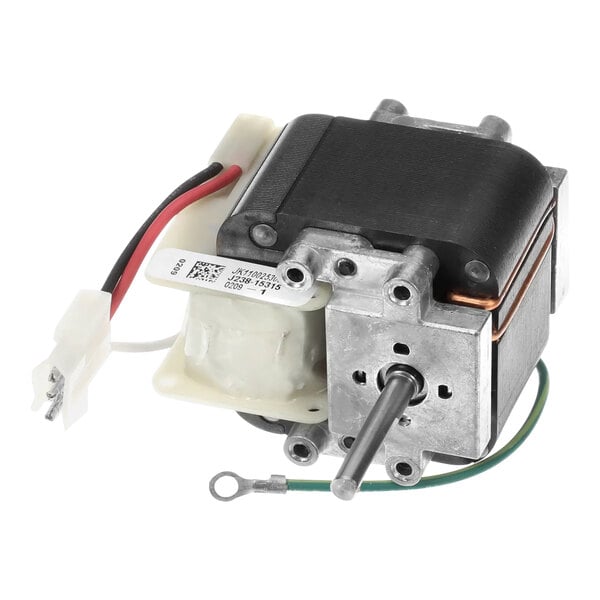 A Carrier induced draft motor with wires and a wire harness.