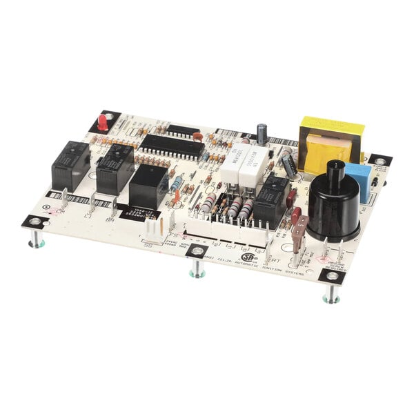 A white Carrier IGC circuit board with many different components.