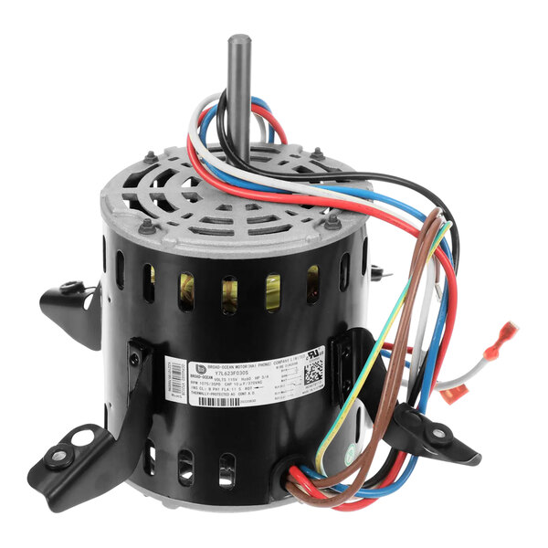 A Carrier HC46TQ113 blower motor with wires.