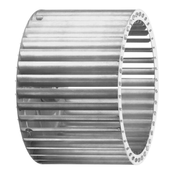 A Carrier LA21RA526 inducer wheel, a metal cylinder with a circular pattern.