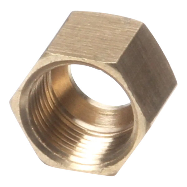 An American Range brass threaded nut.