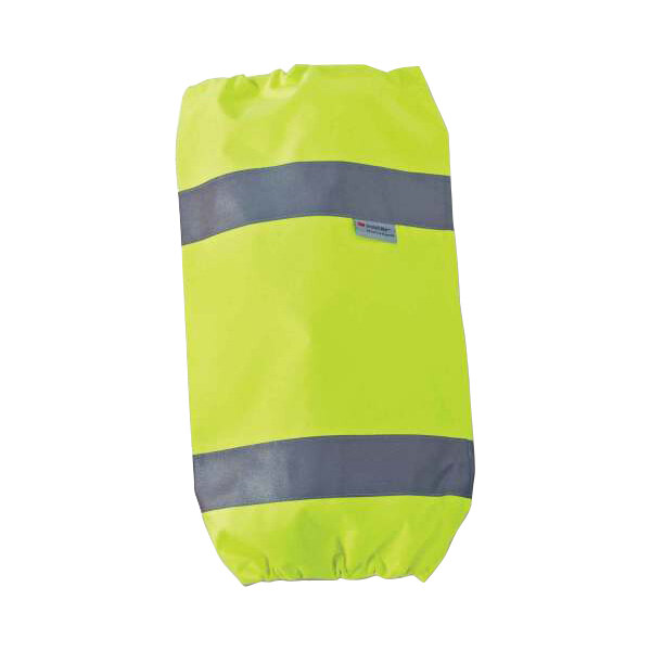 Ergodyne GloWear 8008 Class E Hi-Vis Lime leg gaiters with yellow and grey reflective stripes.