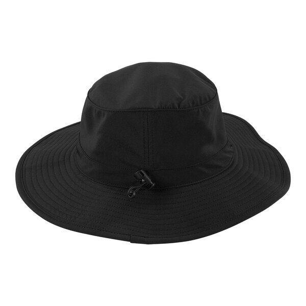 A black Ergodyne Chill-Its bucket hat with a black band.