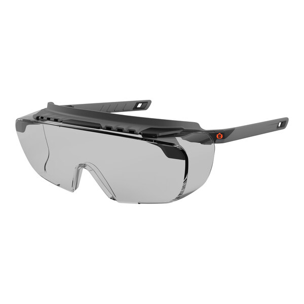 Ergodyne Skullerz OSMIN safety glasses with matte black frame.