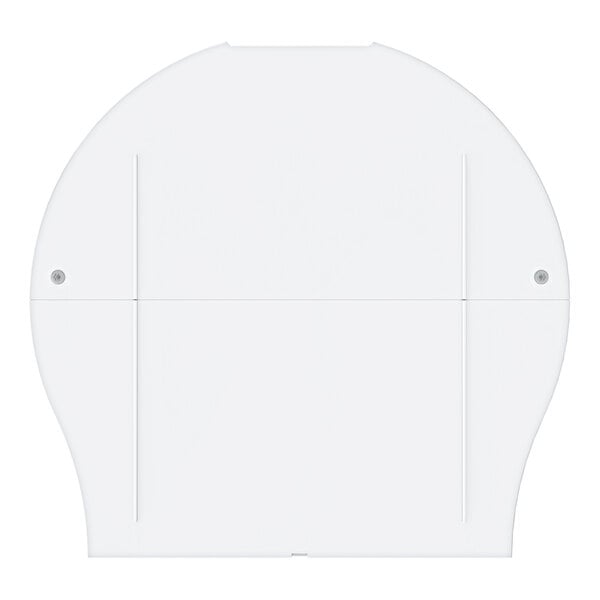 A white, wall-mounted, 4-gallon mini tank electric water heater.