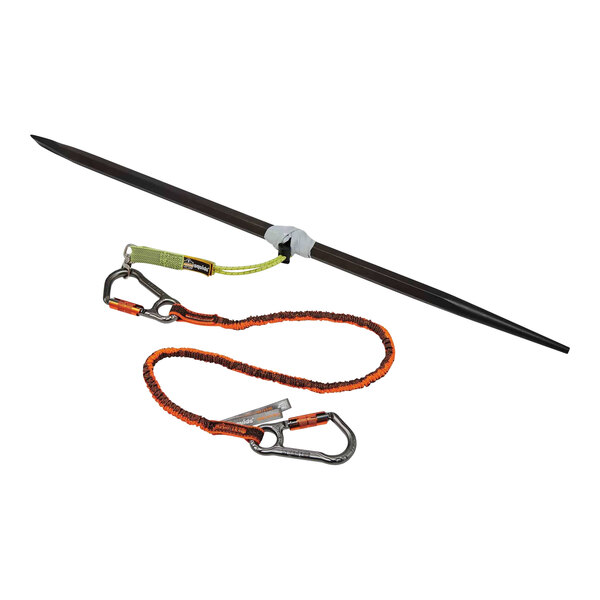 An Ergodyne Squids tower climber tool tethering kit with carabiners and lanyards.