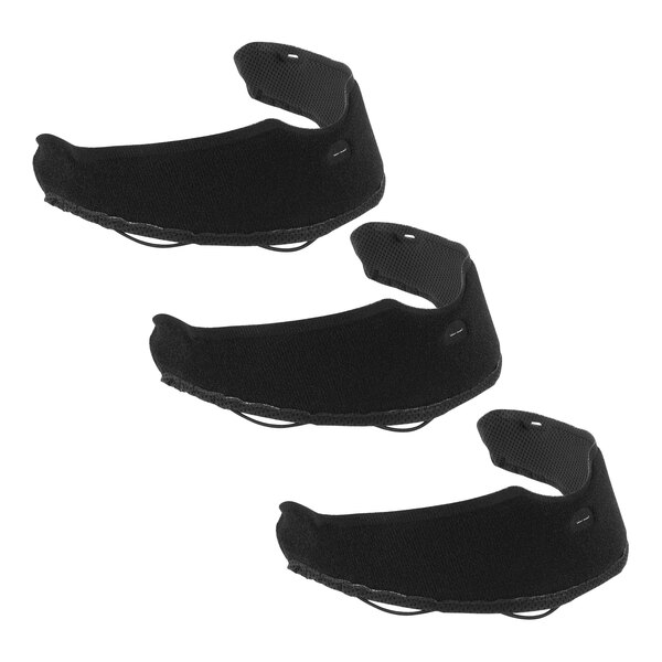 A 3 pack of black Ergodyne sweatbands for Skullerz helmets.