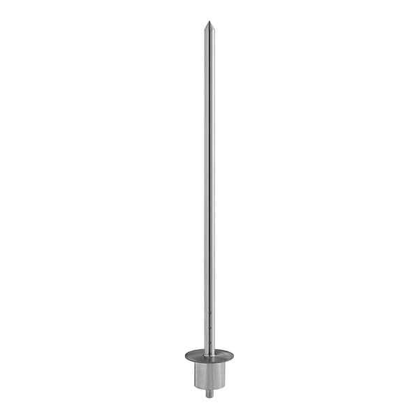 An Avantco spit slip clutch pole with a metal base and handle.