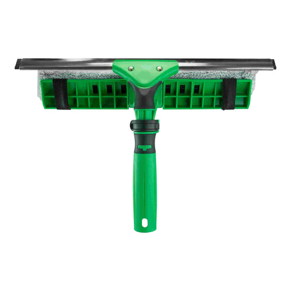 A green and black Unger VisaVersa Pro window washer with squeegee.