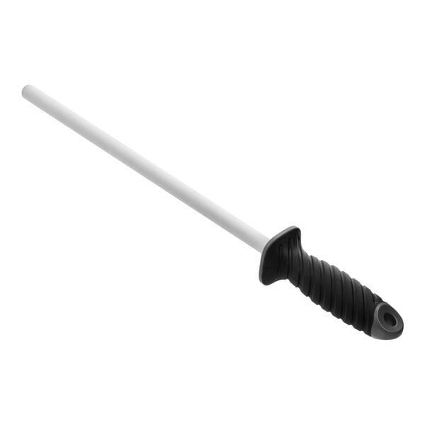 Schraf 12" Round Ceramic Sharpening Rod with TPRgrip Handle