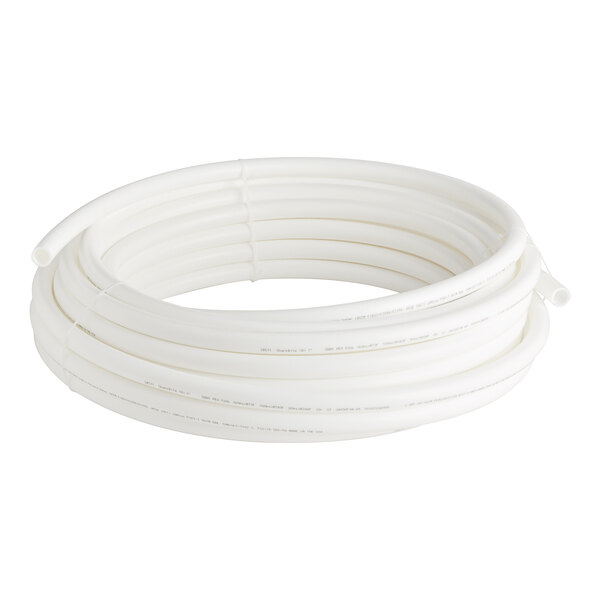 A roll of SharkBite white PEX-B tubing.