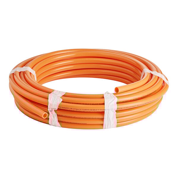 A roll of SharkBite orange PEX-C tubing.