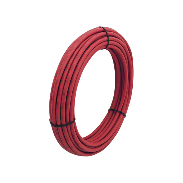 A roll of red SharkBite PEX-B tubing.