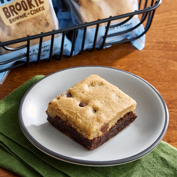 The Killer Brownie Individually Wrapped Brookie Brownie 3.5 oz. - 44/Case