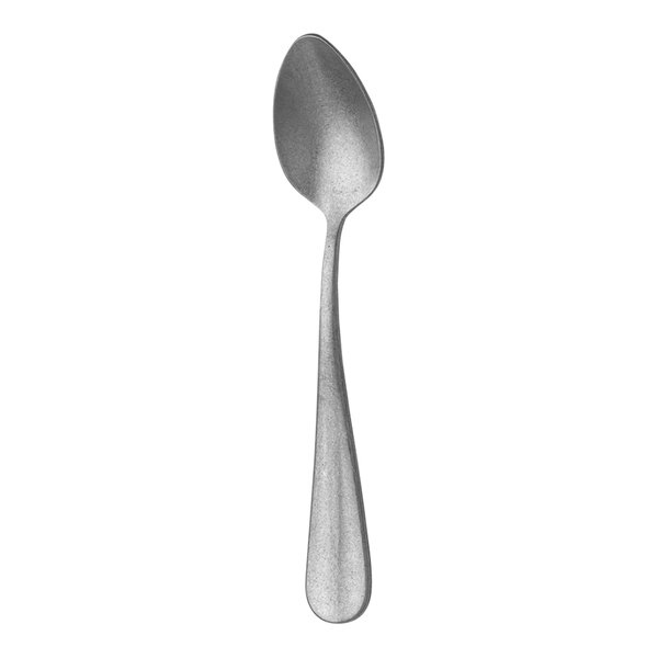 A Sola stainless steel teaspoon with a vintage silver handle.