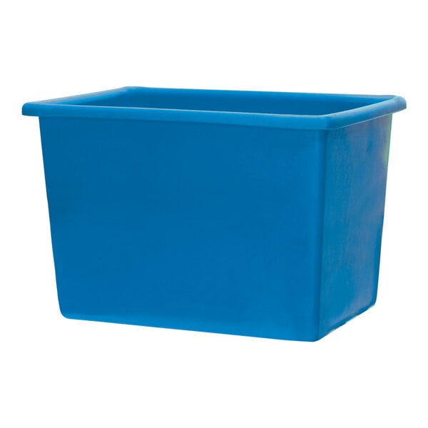 A Winholt blue polyethylene tub.