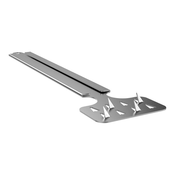 A Pratica metal paddle with a metal blade.