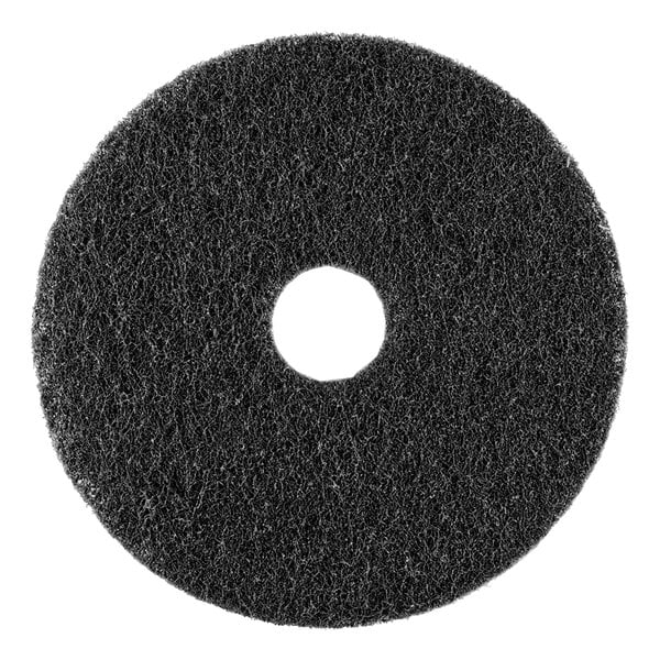 Scrubble by ACS 75-20 20" Midnight Black Super Stripping Floor Pad - Type 75   - 5/Case