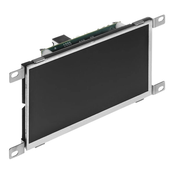 An Alto-Shaam LCD touch screen with a black screen and silver frame.
