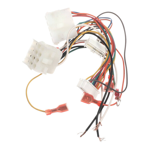 A Merco Fq4000 Fv Control Box wiring harness with a bunch of wires and connectors.