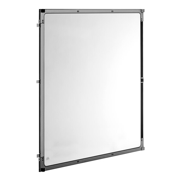 An Alto-Shaam inner door glass assembly with a black frame.