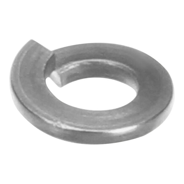 A 1/4 inch metal lockwasher.