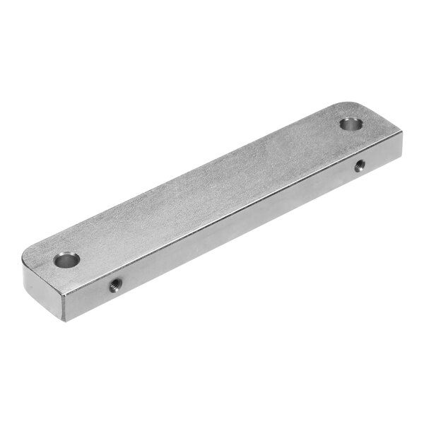 A stainless steel Giles middle bar with two holes.