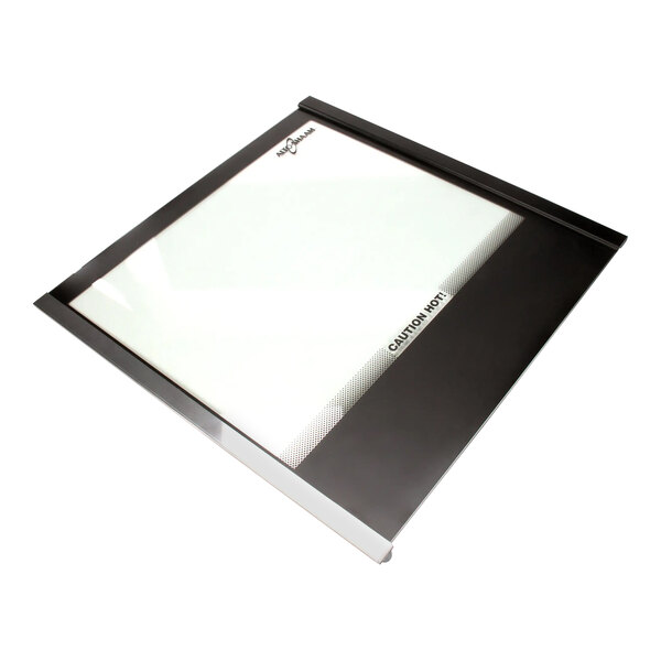 The inner glass door assembly for an Alto-Shaam rotisserie oven.
