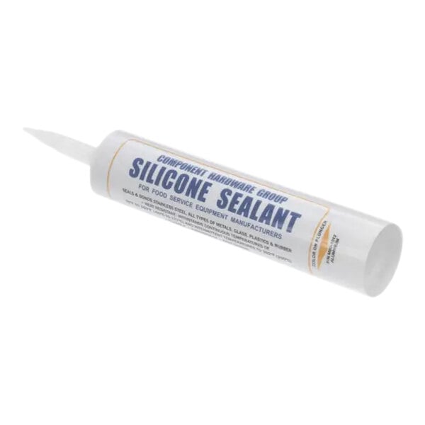 An Alto-Shaam silicone adhesive in a white tube with blue text.