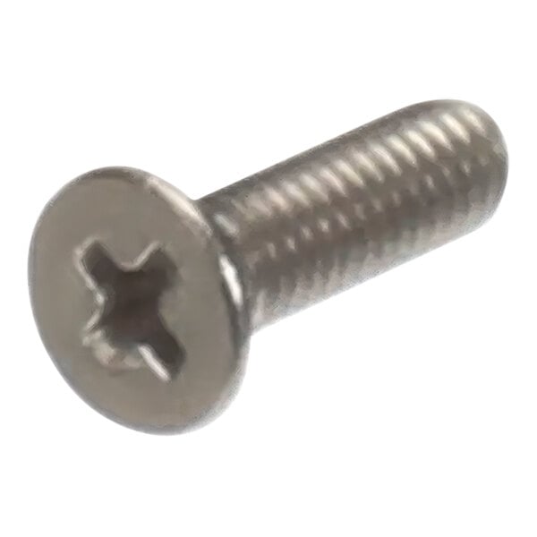 A close up of an Alto-Shaam SC-23102 screw with a hole in it.